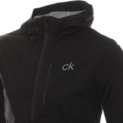 Calvin Klein Golf Ultron Lined Hooded Jacket -Mod Wear Shop CalvinKleinGolfUltronLinedHoodedJacketCKMA20422BLACK2