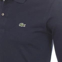 Lacoste Classic LS Pique Polo Shirt -Mod Wear Shop Lacoste Classic LS Pique Polo Shirt L1312 166 3