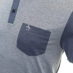 Original Penguin Golf Colour Block Shirt -Mod Wear Shop Original Penguin Golf Colour Block Shirt OGKSC0B4 417 3