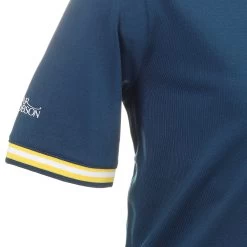 Oscar Jacobson Durham Tour Shirt -Mod Wear Shop Oscar Jacobson Durham Tour Shirt OJTS0033 Teal Ochre 3